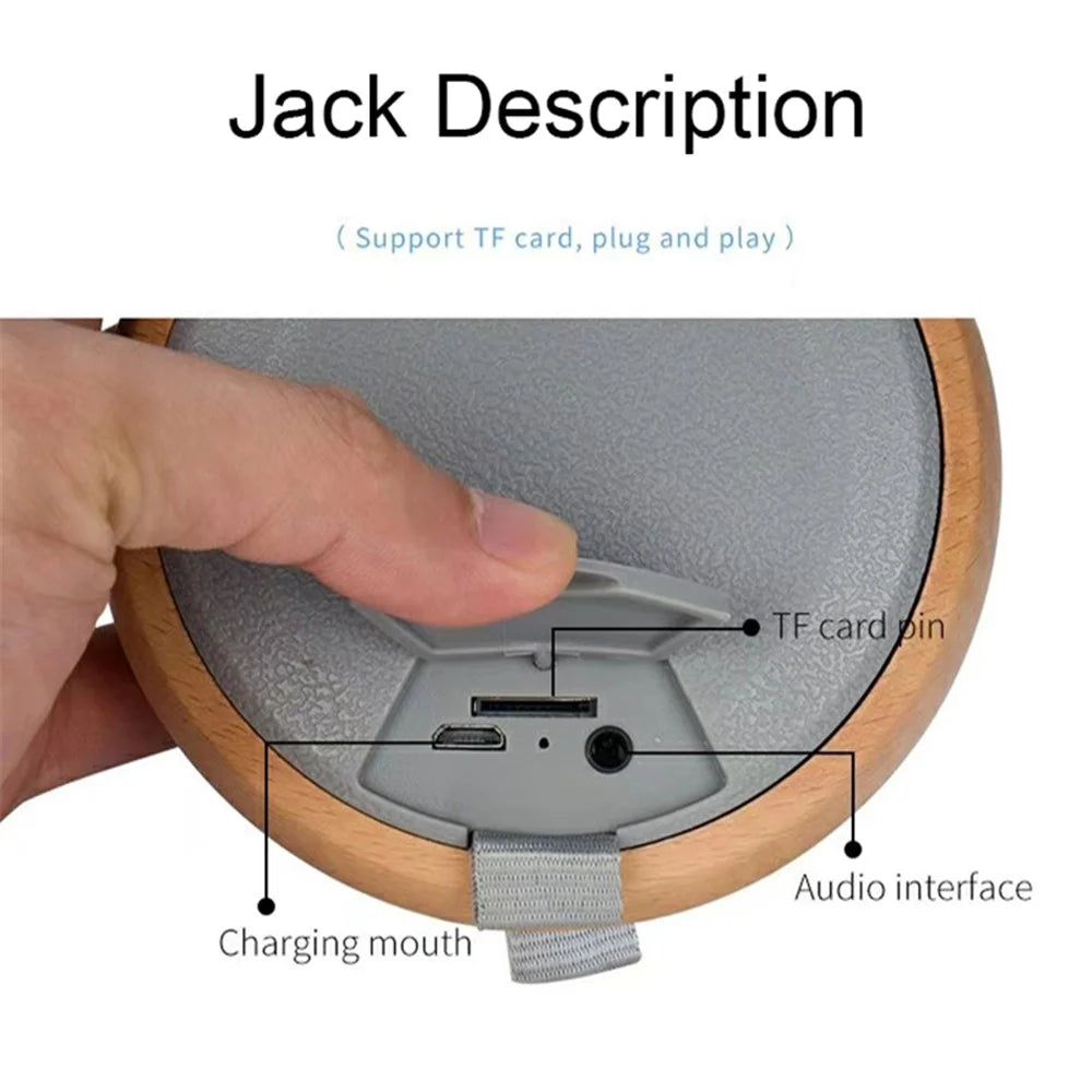 BT810 Mini Size Portable Beech Speaker Wireless Bluetooth-compatible Connectivity 5W Music Player Subwoofer - Grey - 5