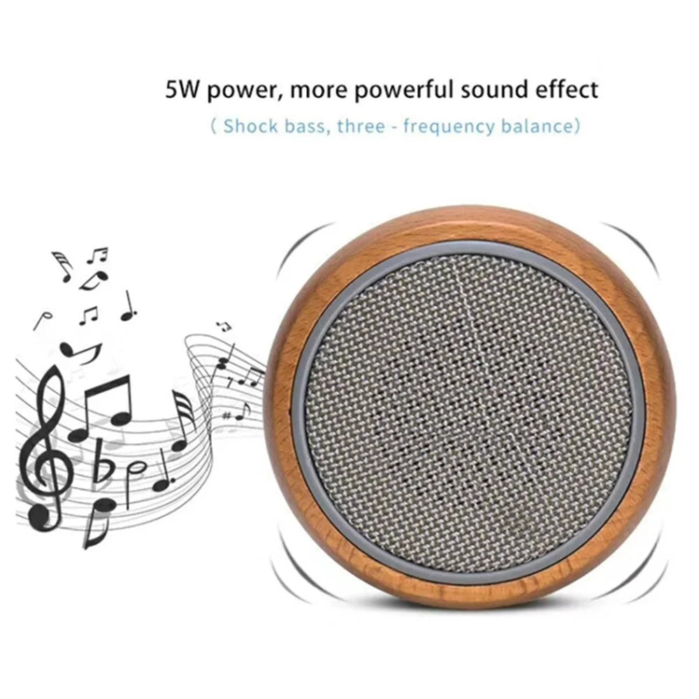 BT810 Mini Size Portable Beech Speaker Wireless Bluetooth-compatible Connectivity 5W Music Player Subwoofer - Grey - 7