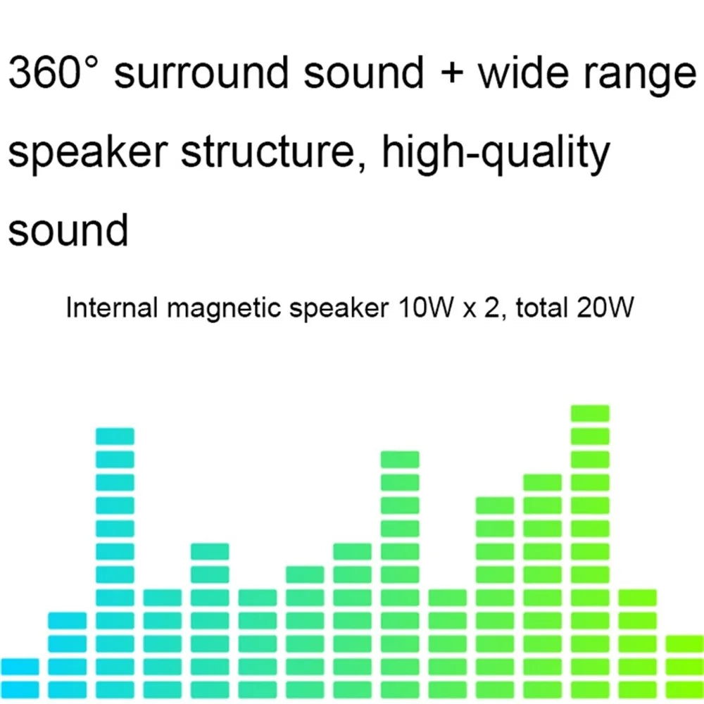 BT808 Desktop Powerful Bluetooth-compatible Speaker Auto Sleep Smart Speaker with Two Playback Modes - Grey - 2