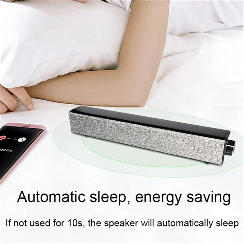 BT808 Desktop Powerful Bluetooth-compatible Speaker Auto Sleep Smart Speaker with Two Playback Modes - Grey - 3