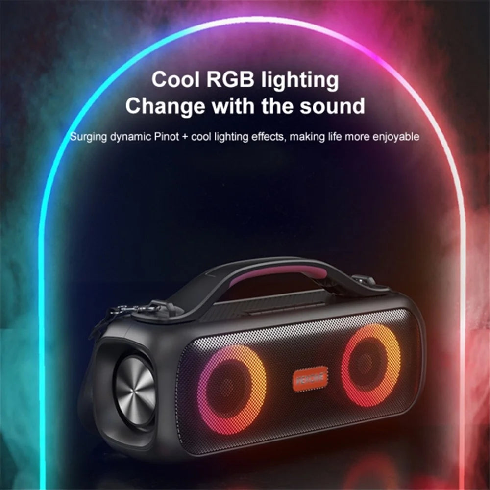 WEKOME D38 Outdoor Bluetooth-compatible Speaker 30W Powerful Driver Dual Tweeters Wireless Home Party Speaker - 3