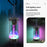 Z15 Outdoor Wireless Bluetooth-compatible Speaker Colorful Light Effect Portable Speaker Support FM, TF Card / USB Flash - Black - 4
