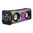 V8 Transparent Mecha Music Speaker Bluetooth-compatible 5.0 Wireless Subwoofer with RGB Light - Black - 1
