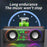 V8 Transparent Mecha Music Speaker Bluetooth-compatible 5.0 Wireless Subwoofer with RGB Light - Black - 2