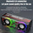 V8 Transparent Mecha Music Speaker Bluetooth-compatible 5.0 Wireless Subwoofer with RGB Light - Black - 3