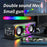 V8 Transparent Mecha Music Speaker Bluetooth-compatible 5.0 Wireless Subwoofer with RGB Light - Black - 4