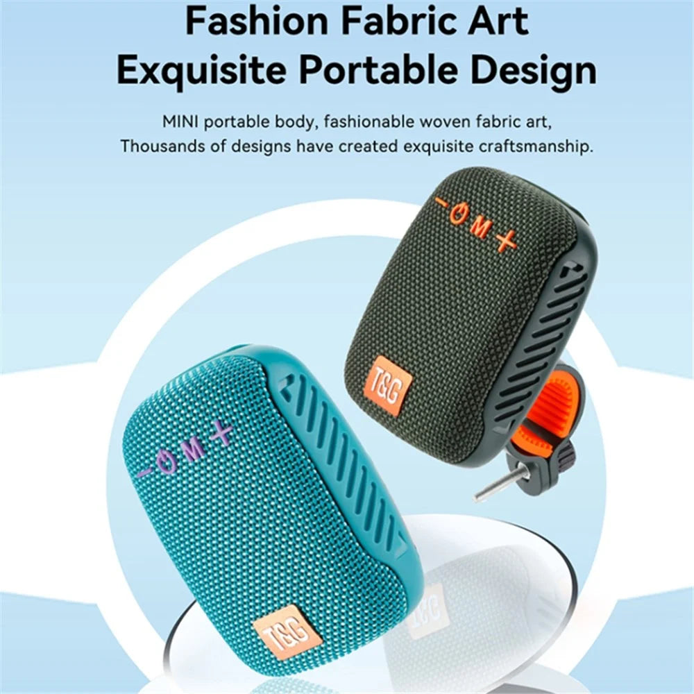 T&G TG-392 Portable Wireless Speaker IPX5 Waterproof Outdoor Bike TWS Bluetooth-compatible Speaker - Black - 2