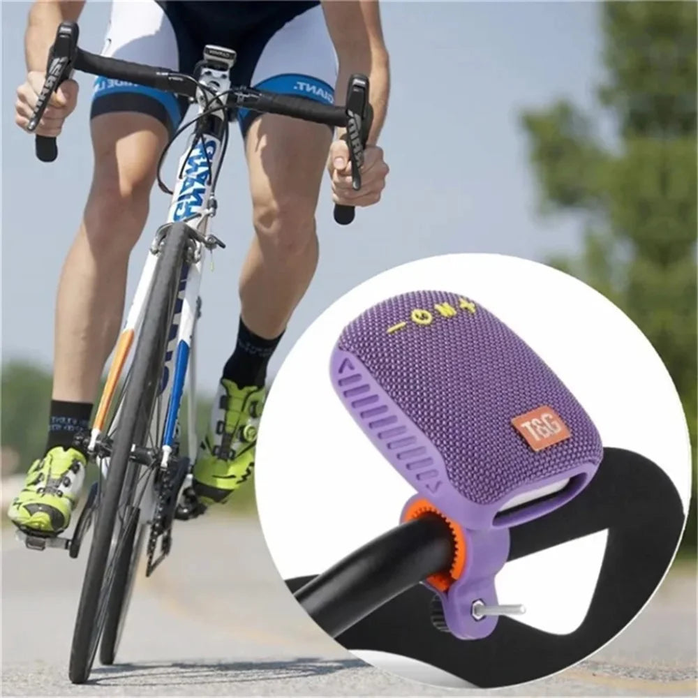 T&G TG-392 Portable Wireless Speaker IPX5 Waterproof Outdoor Bike TWS Bluetooth-compatible Speaker - Black - 7