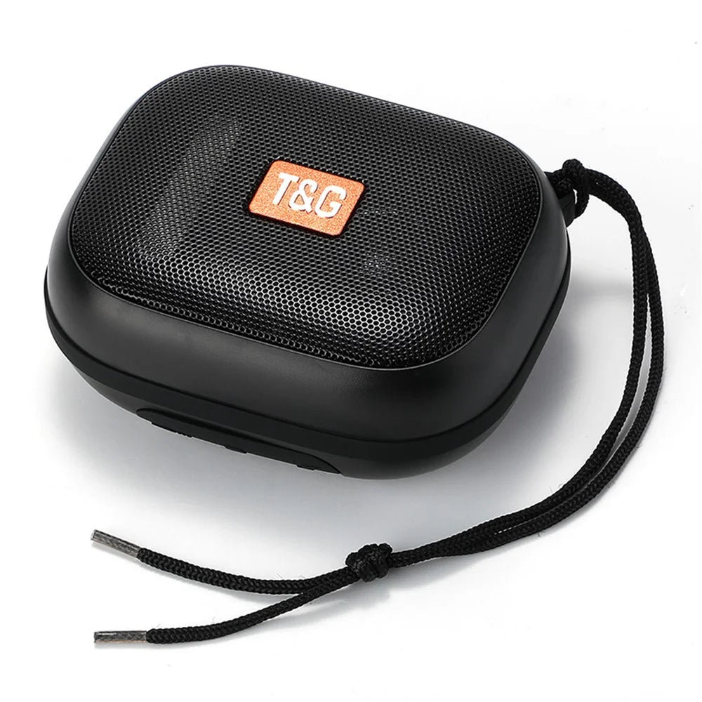 T&G TG-394 TWS Wireless Bluetooth-compatible Speaker IPX7 Water Resistant Portable Speaker with Strap for Outdoor Cycling - Black - 1