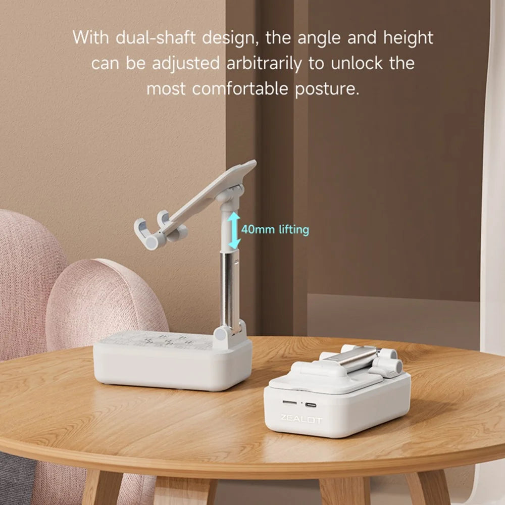 ZEALOT Z7 2-in-1 Portable Bluetooth-compatible Speaker Mobile Phone Holder Folding Bracket, Support TF Card - 2