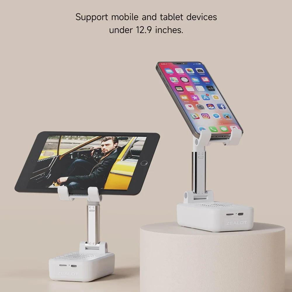 ZEALOT Z7 2-in-1 Portable Bluetooth-compatible Speaker Mobile Phone Holder Folding Bracket, Support TF Card - 3