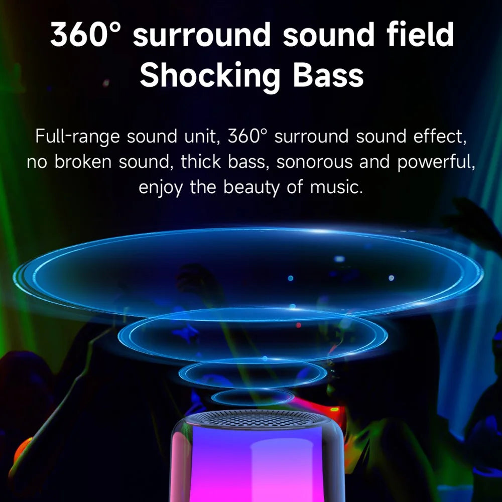 ZEALOT S66 Bluetooth-compatible 5.2 Wireless Speaker RGB Colorful Light HiFi Stereo Subwoofer - 7