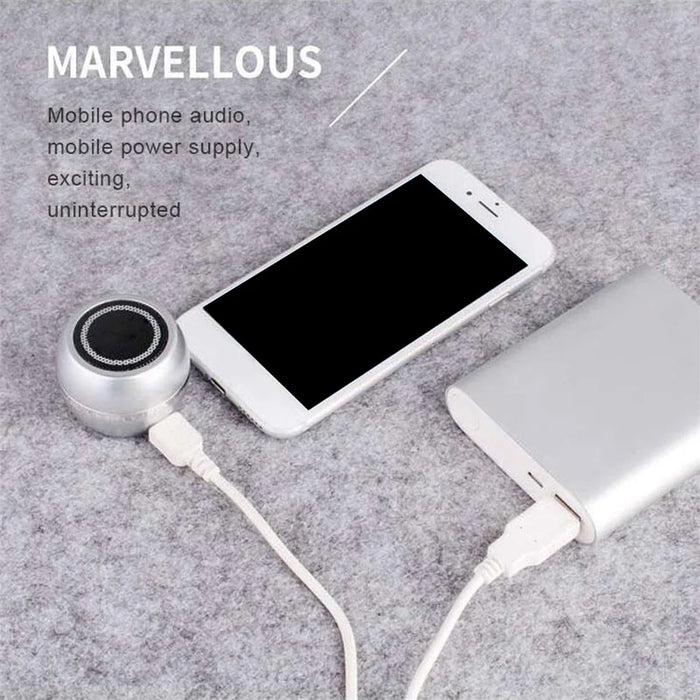 A5 Portable Stereo Mini Speaker 3.5 mm Audio Jack Wireless Plug-in Speaker for Phones Tablets Laptops - Blue - 5