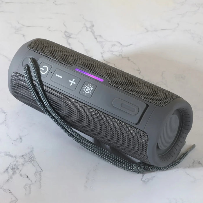 T&G TG365 Colorful LED Light Bluetooth-compatible Speaker Waterproof Wireless TWS Sound Subwoofer - Grey - 3