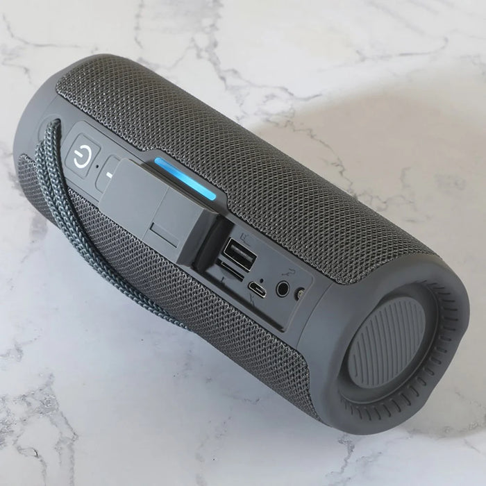 T&G TG365 Colorful LED Light Bluetooth-compatible Speaker Waterproof Wireless TWS Sound Subwoofer - Grey - 4