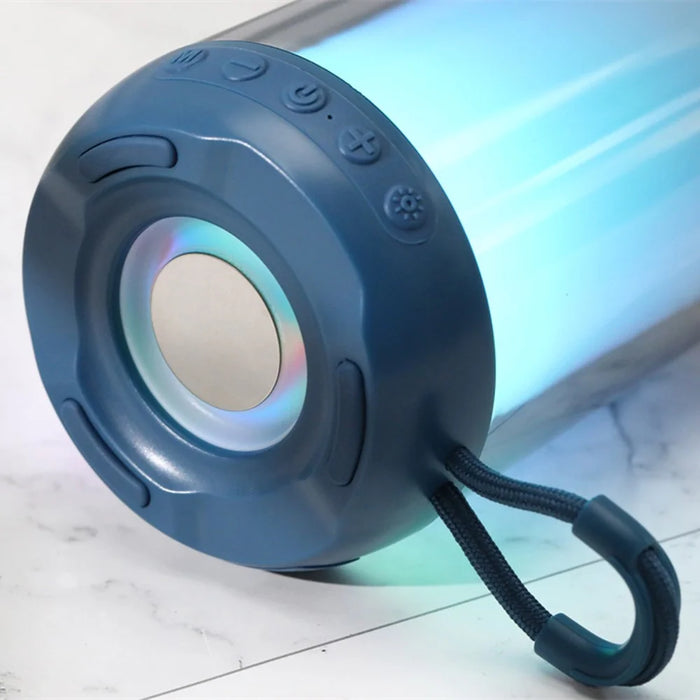 T&G TG346 Bluetooth-compatible Speaker FM Radio Colorful Light Desktop Subwoofer Support Hands-free Call - Blue - 3