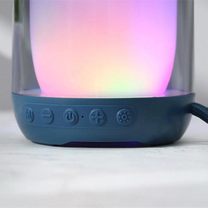 T&G TG346 Bluetooth-compatible Speaker FM Radio Colorful Light Desktop Subwoofer Support Hands-free Call - Blue - 4