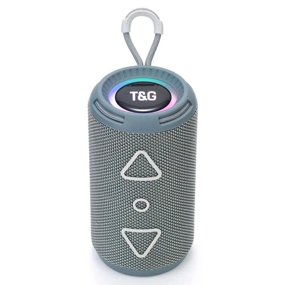 T&G TG656 RGB Light Portable Sound Column Bluetooth-compatible Speaker for Outdoor Sports - Grey - 1