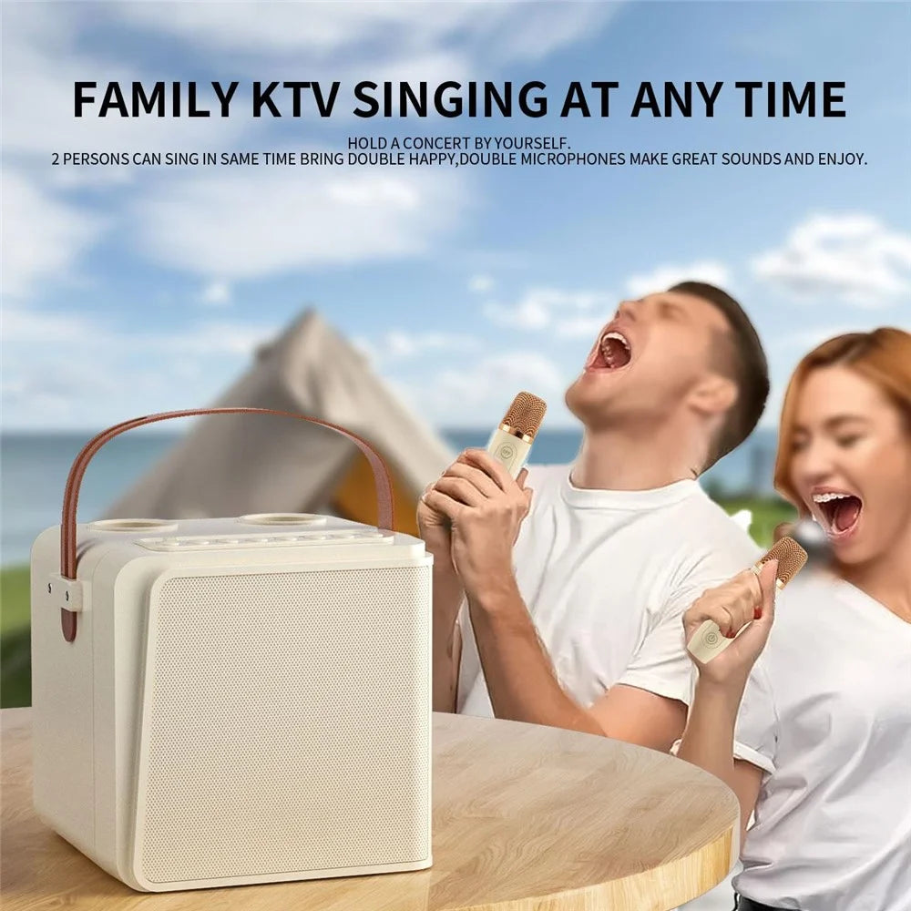NEWRIXING NR8807 Bluetooth-compatible Speaker Wireless Music Player with Dual TWS Handheld Noise Reduction Microphone - Black - 3