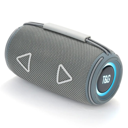 T&G TG657 Portable Wireless 3D Stereo Subwoofer Bluetooth-compatible Speaker Support FM / TF Card / USB / LED Atmosphere Light - Grey - 1