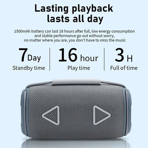 T&G TG657 Portable Wireless 3D Stereo Subwoofer Bluetooth-compatible Speaker Support FM / TF Card / USB / LED Atmosphere Light - Grey - 2
