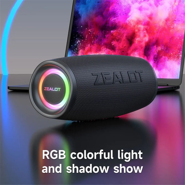 ZEALOT S56 40W Outdoor Bluetooth-Compatible Speaker IP67 Waterproof Bass Audio Subwoofer Wireless Speaker - 2