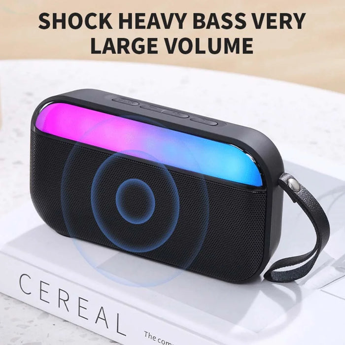 BS56 Bluetooth-compatible 5.0 TWS Wireless Speaker IPX7 Waterproof Portable Loudspeaker with Lanyard - Black - 2