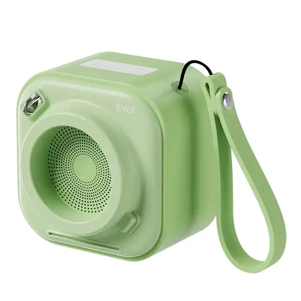 EWA A132 True Wireless Stereo Bluetooth-compatible Speaker Bass Subwoofer with Carrying Strap (CE Certified) - Green - 1