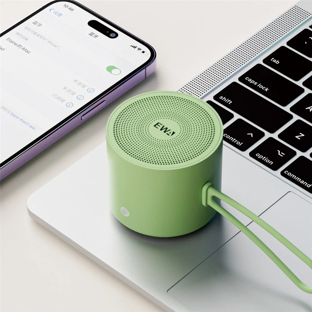 EWA A127 Bluetooth-compatible Speaker Outdoor Waterproof TWS Subwoofer Wireless Loudspeaker - Green - 3