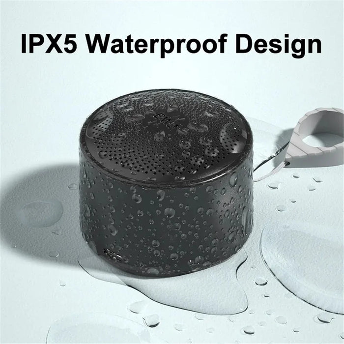 EWA A124 Mini Bluetooth-compatible Speaker Portable Outdoor Waterproof TWS Subwoofer with Hanging Ring - Blue - 6