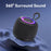 USAMS US-YX014 YIN Series Portable TWS Bluetooth-compatible Speaker Mini Wireless Subwoofer with Colorful Light - 2