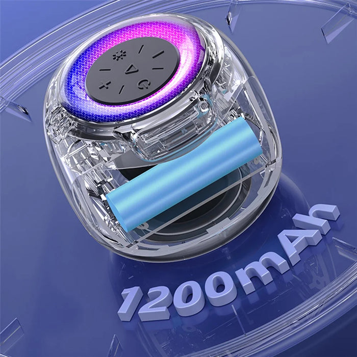 USAMS US-YX014 YIN Series Portable TWS Bluetooth-compatible Speaker Mini Wireless Subwoofer with Colorful Light - 6