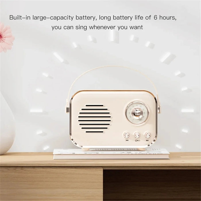 P33 Plus FM Radio Bluetooth-compatible Speaker with Wireless Microphone Home Karaoke Machine - White - 3