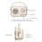 P33 Plus FM Radio Bluetooth-compatible Speaker with Wireless Microphone Home Karaoke Machine - White - 6