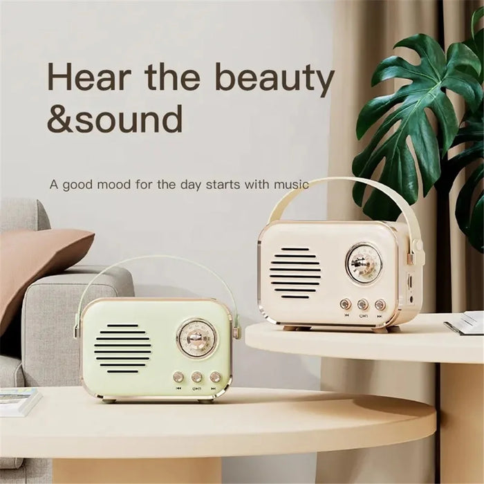 P33 Plus FM Radio Bluetooth-compatible Speaker with Wireless Microphone Home Karaoke Machine - White - 7