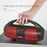 NEWRIXING NR2055 Portable TWS Bluetooth-compatible Speaker FM Radio Wireless Stereo Subwoofer with Microphone - Red - 4