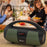 NEWRIXING NR2055 Portable TWS Bluetooth-compatible Speaker FM Radio Wireless Stereo Subwoofer with Microphone - Red - 5