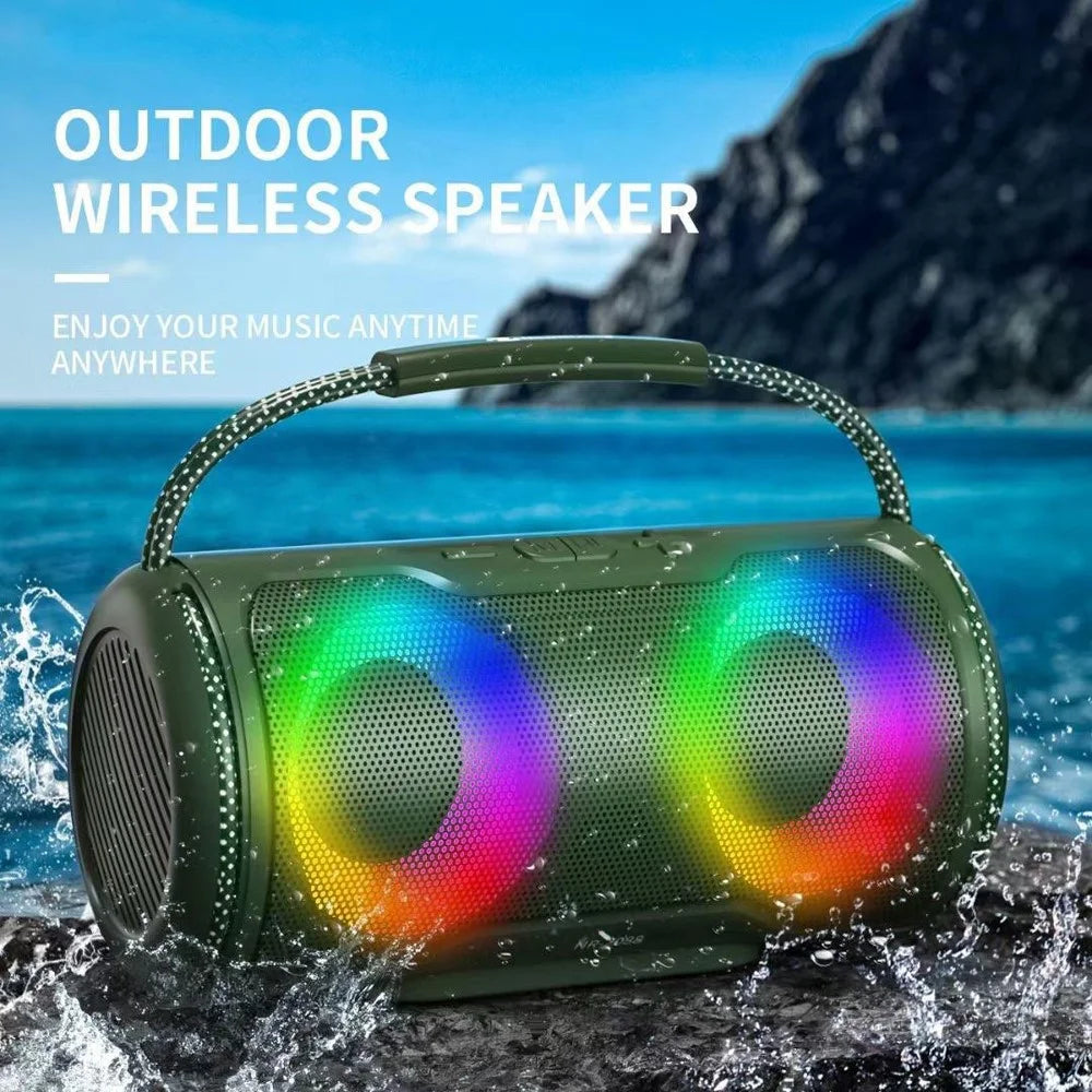 NEWRIXING NR-2088 TWS Wireless Portable Bluetooth-compatible Speaker 16W Audio Player Support TF Card - Black - 4