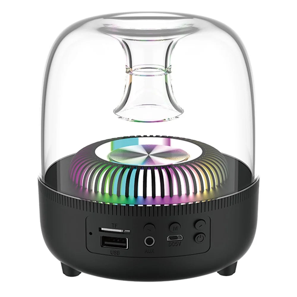 DEVIA Smart Series EM046 Crystal Bluetooth-compatible Speaker RGB Light HiFi Sound Wireless Music Subwoofer (I-M2) - 1