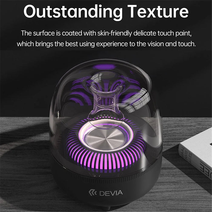 DEVIA Smart Series EM046 Crystal Bluetooth-compatible Speaker RGB Light HiFi Sound Wireless Music Subwoofer (I-M2) - 2