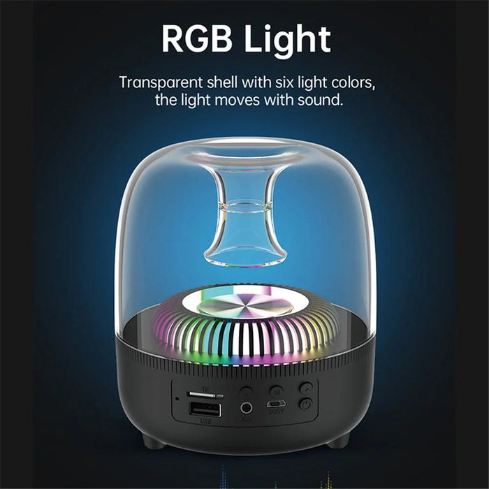DEVIA Smart Series EM046 Crystal Bluetooth-compatible Speaker RGB Light HiFi Sound Wireless Music Subwoofer (I-M2) - 3