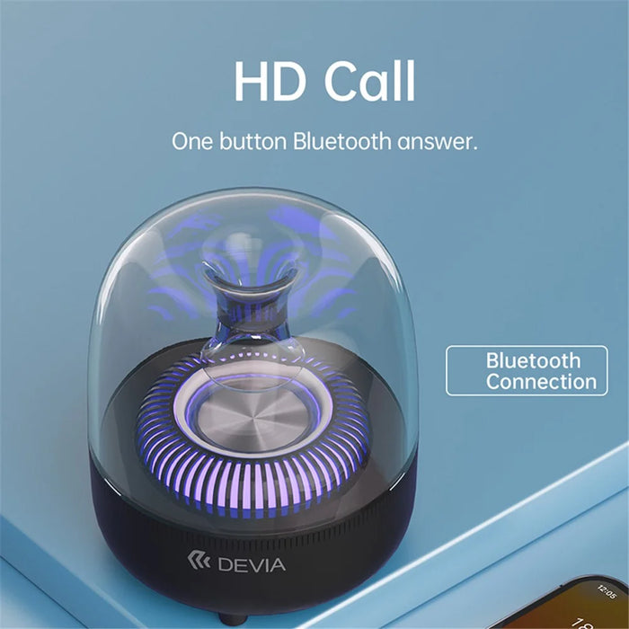 DEVIA Smart Series EM046 Crystal Bluetooth-compatible Speaker RGB Light HiFi Sound Wireless Music Subwoofer (I-M2) - 5
