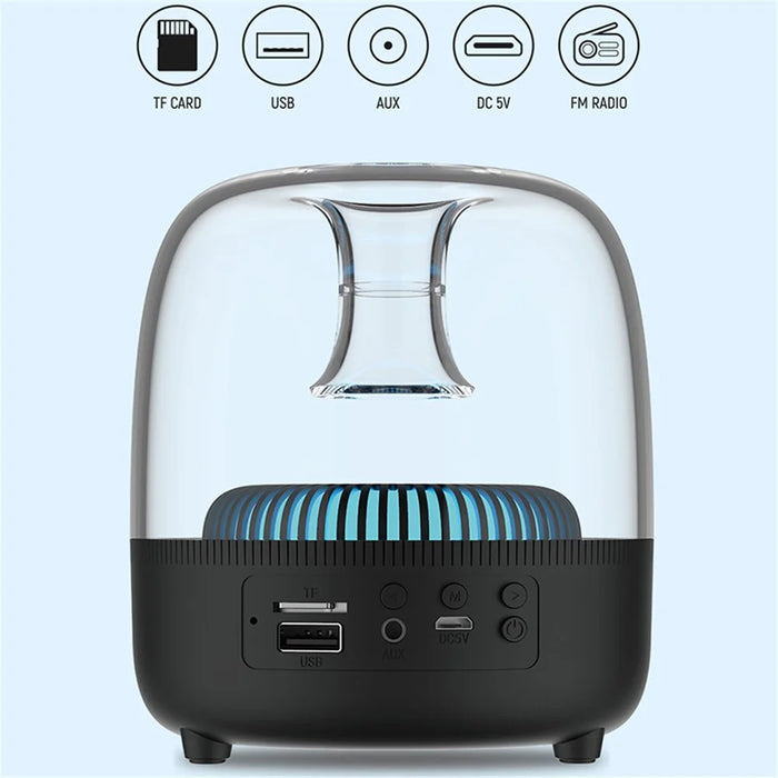 DEVIA Smart Series EM046 Crystal Bluetooth-compatible Speaker RGB Light HiFi Sound Wireless Music Subwoofer (I-M2) - 6