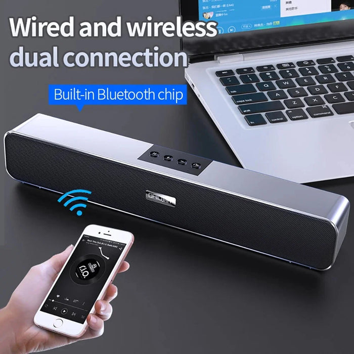 YINDIAO A36 ABS Desktop Bluetooth-compatible Speaker Soundbar HiFi Computer Laptop Loudspeaker - 3
