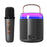 Y2 Home Karaoke Machine Bluetooth-compatible Speaker Supports 3.5mm AUX and TF Card Playback with 1 Microphone - Black - 1
