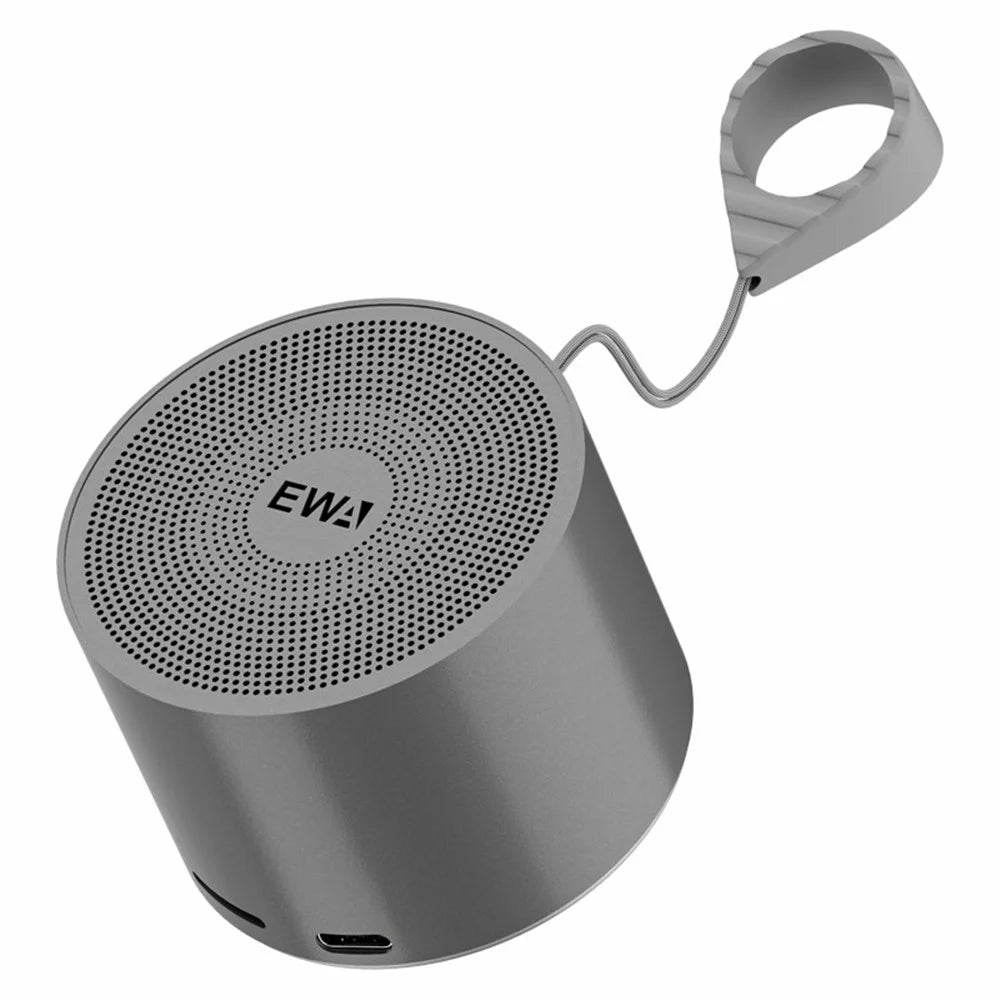 EWA A129 Bass Radiator Portable TWS Bluetooth-compatible Speaker with Carrying Strap - Grey - 1