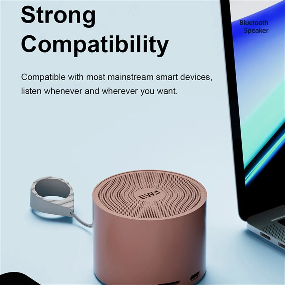 EWA A129 Bass Radiator Portable TWS Bluetooth-compatible Speaker with Carrying Strap - Grey - 5