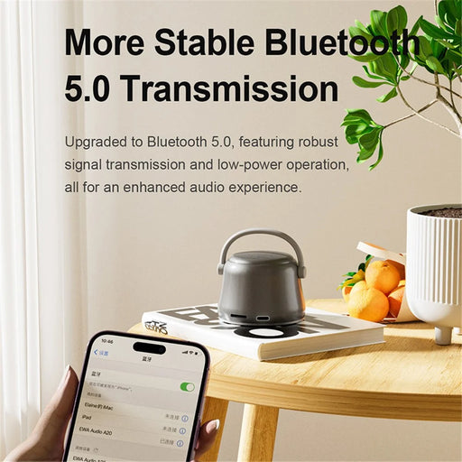 EWA A20 TWS Mini Subwoofer Portable Bluetooth-compatible Speaker with Bass Radiator - Black - 2