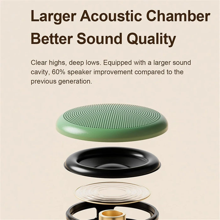 EWA A20 TWS Mini Subwoofer Portable Bluetooth-compatible Speaker with Bass Radiator - Black - 3