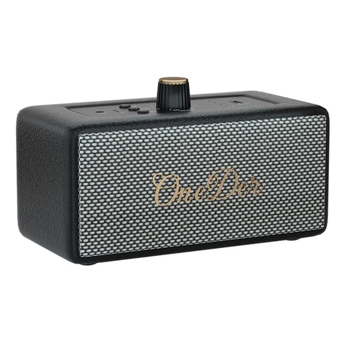 ONEDER D3 Retro Bluetooth-compatible Speaker Subwoofer HIFI Wireless Speaker - Black - 1